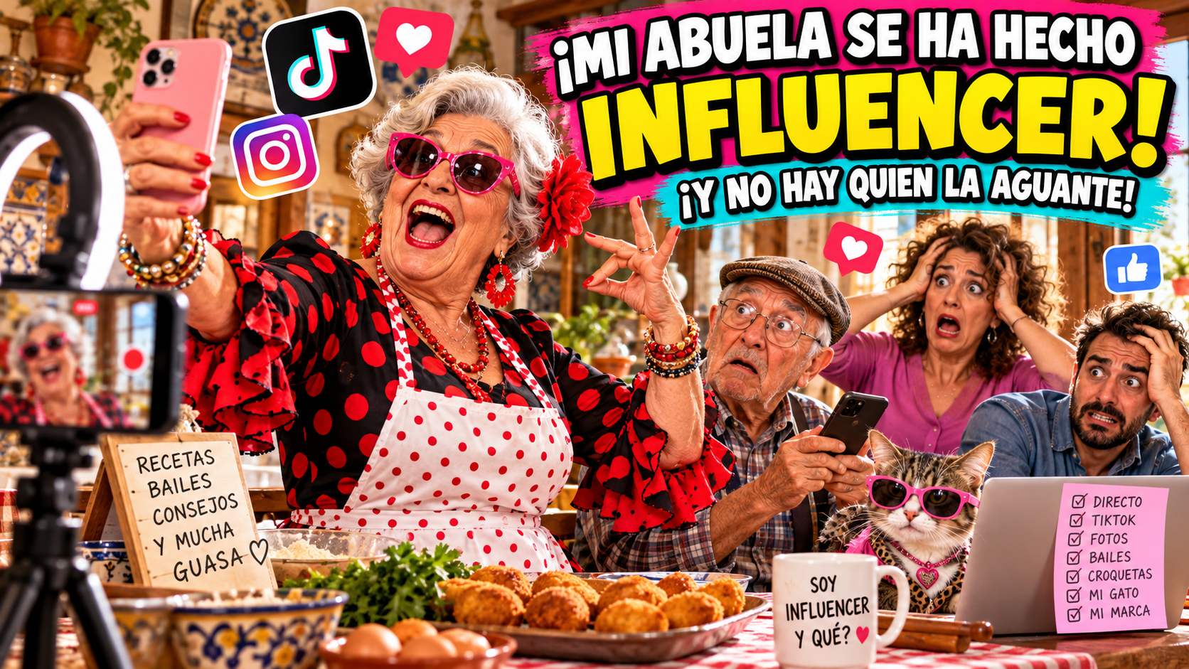 Portada de ¡Mi abuela, influencer total!